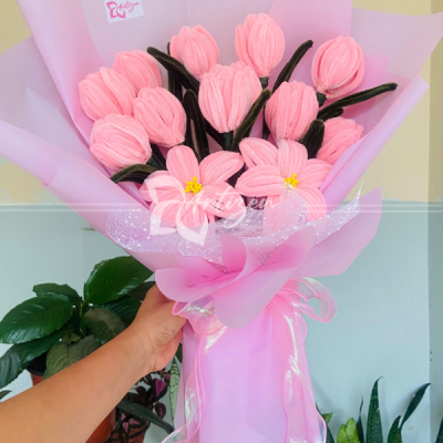 Fuzzy wire bouquet online in nepal