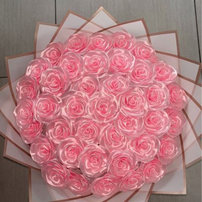 Blush of Love Satin Rose Bouquet